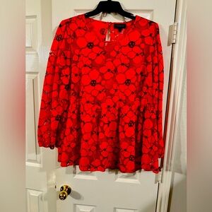 Lane Bryant red blouse